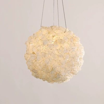 Contemporary Design Kitchen Island Ball Hanging Lamp Small Natural Rock Decoration Chandelier