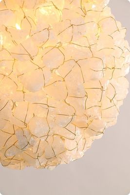 Contemporary Design Kitchen Island Ball Hanging Lamp Small Natural Rock Decoration Chandelier