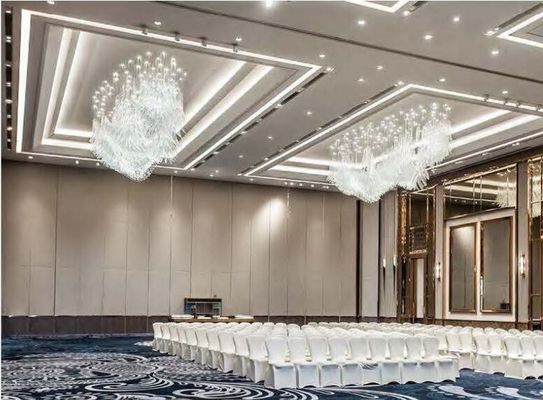 Custom Crystal Lobby Chandelier Large Hotel Lobby Banquet Hall Art Chandelier Non-standard Engineering Glass Staircase Chandelier Wedding Hall Lighting Crystal Light Luxury Ceiling