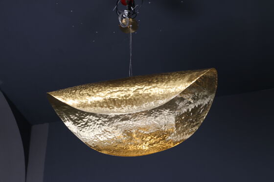 Modern Industrial Dining Room Pendant Lamp Designer Stair Creativity Leaf Shape Decor Restaurant Hanging Brass Light