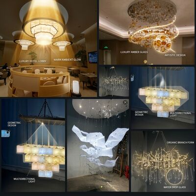 Grand Villa Staircase Multi-Tier Crystal Chandelier Custom Marble Pendant Light Luxury Foyer Decor