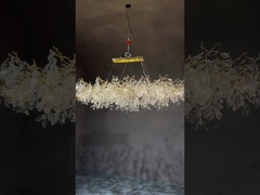 Fabbrica personalizzare ramo di albero cristallo lampadario