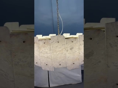 Lampada a soffitto in marmo bianco spagnolo