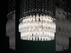 luce di soffitto a fiori di vetro