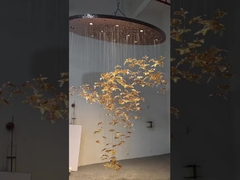 Illuminazione in vetro Murano fatta a mano Lampade di foglia d'acero