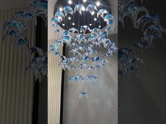 Glace Art Tematica Oceano Candelabro di vetro Pesce Creativo Candelabro Decorativo