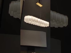 Sala da pranzo moderna illuminazione del ciondolo moderno luci a led venere alabastro lineare lampadario