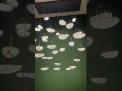 Moderno stile lampadario di cristallo ultimo design pendente luce
