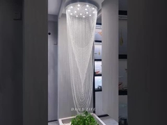 Scala Luce lampadario Duplex Edificio Grandi lampadari di cristallo per il soggiorno