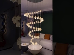 Luce ceramica 85V del pendente del fiore di multi dimensione della plafoniera del pendente del petalo G9 a 265V