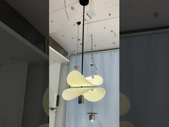 Salone Lampada Sala luce principale Villa alte scale doppia luce di cristallo atmosfera Nastro Zhongshan