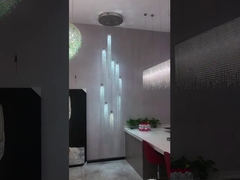 Lampada da soffia di vetro a mano grande, semplice e moderna, per hotel