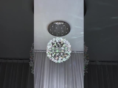 Luce a forma di foglia personalizzata per il pendente Creativo candelabro di cristallo personalizzato