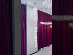 Custom Hotel Lobby Villa Ingegneria Modellazione Creativa Lampada Grande Cerchio Catena di cristallo di luce moderna