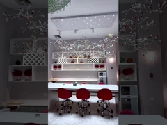 Progetto non standard Hotel Lobby Club Decorazione appesa in vetro dorato Hotel Decorazione della sala da banchetto