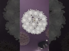 Contemporaneo cristallo disegno personalizzato fiore di loto grande lampadario lampadario per hotel lobby