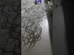 Decorazione moderna in acrilico per soggiorno e ristorante, anelli moderni sfalsati in cristallo