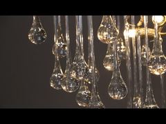 Decorazione Lampadario Duplex Soggiorno Foglia Ramo Cristallo Lampadario Rotondo Villa Hotel