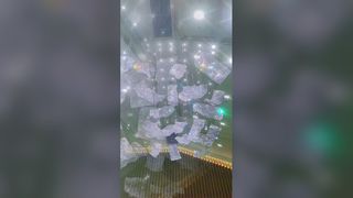 Soffitto principale moderno su misura della lampada a sospensione in vetro decorativo della lobby dell'hotel