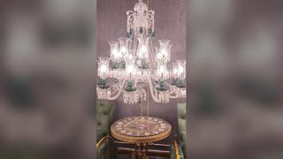 Lampada da soffitto a candela in cristallo LED E14 impermeabile resistente allo sporco