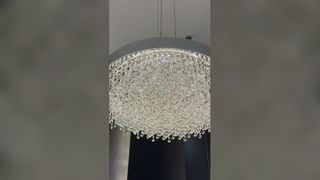 Tutto in rame chiaro di lusso in marmo naturale creativo nuovo modello cinese soggiorno sala da pranzo circolare C