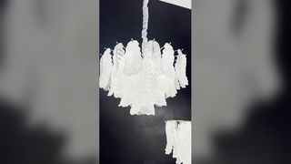 Lampadario di cristallo moderno montato a soffitto elegante e lussuoso per la decorazione domestica