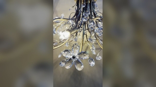 Luce del foyer della scala del lampadario del ramo dell'oro