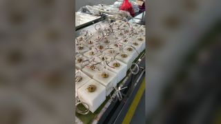 Lampade a sospensione in alabastro bianco