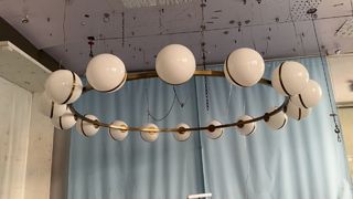 Lampade a sospensione in vetro a risparmio energetico a LED Sala da pranzo Lampadario da ristorante 25-30M2