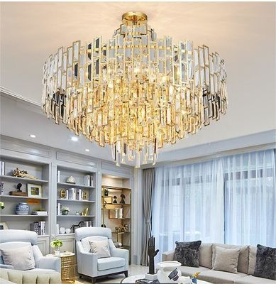 Postmoderno italiano lusso oro moderno cristallo lampadario