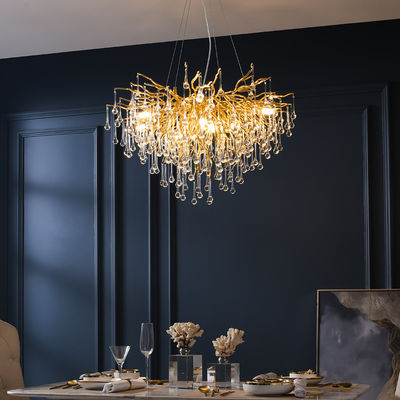 Luce moderna del pendente di G9 95lm/W Crystal Chandelier Glass Water Drop