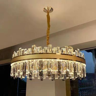 il pendente di lusso di 70W 150W accende K9 Crystal Effect Round Pendant Chandelier