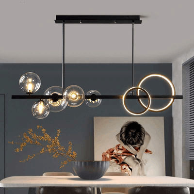 AC240V 6000K Nordic Modern Pendant Light Sfera di vetro Pendant Lampade per tavolo da pranzo