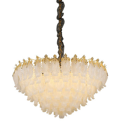 Oro Crystal Chandelier Pendant Light L52*H33cm AC85V dell'hotel della villa a 265V