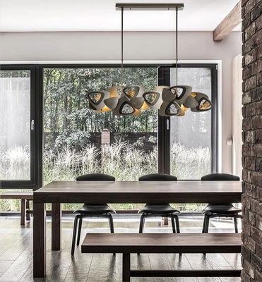 Argento moderno di nerofumo di Ceiling Lights Pendant del progettista di G9 LED inossidabile