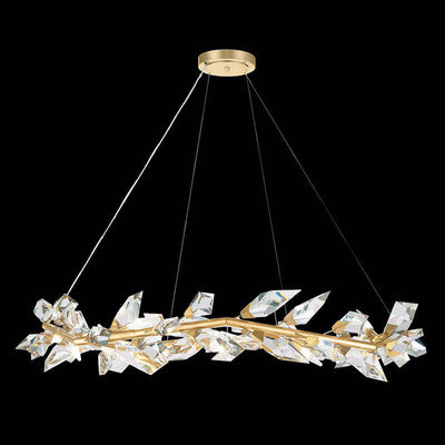 Goccia di acqua Crystal Chandelier Ceiling Light Dimmable dell'oro di alta luminosità