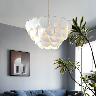 Lampada moderna 8 di Crystal Chandelier E14 del ferro ceramico bianco a 20m2