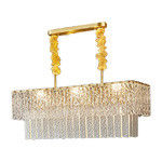 Cuscinetto dell'hardware moderno di Crystal Chandelier Ceiling Lights Electroplated del quadrato di AC110V forte