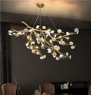 Il ramo di albero dell'OEM di Eco Crystal Chandelier High End Pendant accende 15 a 30m2