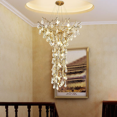 Lo stile europeo G9 ha personalizzato le luci della lampada di pendente per la scala rotatoria