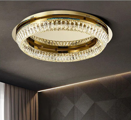 45W 75W 135W cristallo circolare soffitti alti candelabri luce cristallo lampada rotonda