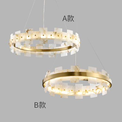 H65 ottone di alta durezza marmo effetto soffitto luce lampadina moderna da 15m2 a 25m2