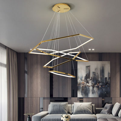 Lampade a LED in acciaio inossidabile elettrolizzate Acrilico Moderno candelabro commerciale E14