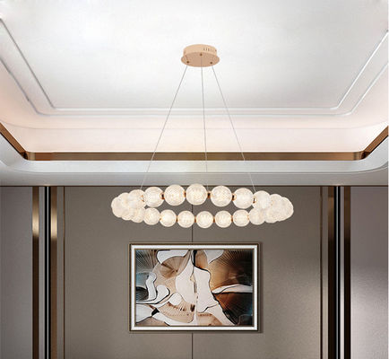 Tricolore anello acrilico LED lampada pendente moderna pulsante 10 a 30m2