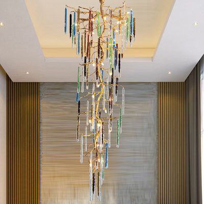 Lampada di pendente di vetro colorata su misura 110V-240V facile da pulire