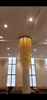 Lo stile tricolore LED di progettazione ha personalizzato la lampada di pendente per le scale duplex delle ville