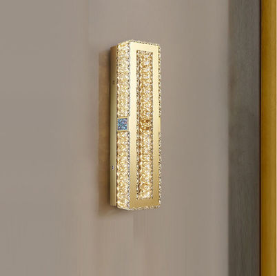 Lucidatura contemporanea inossidabile di Crystal Wall Sconce Lighting Electroplating dell'oro