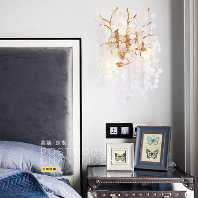 E14 vetro contemporaneo lampada da parete moderna per corridoio camera da letto da 5m2 a 10m2