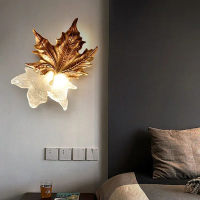 Lampade da parete contemporanee della foglia di acero per il ODM 220V del salone
