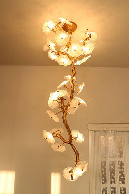 High End Moderno Hotel Lobby Extra Large Candelabri Custom Candelabri di Cristallo